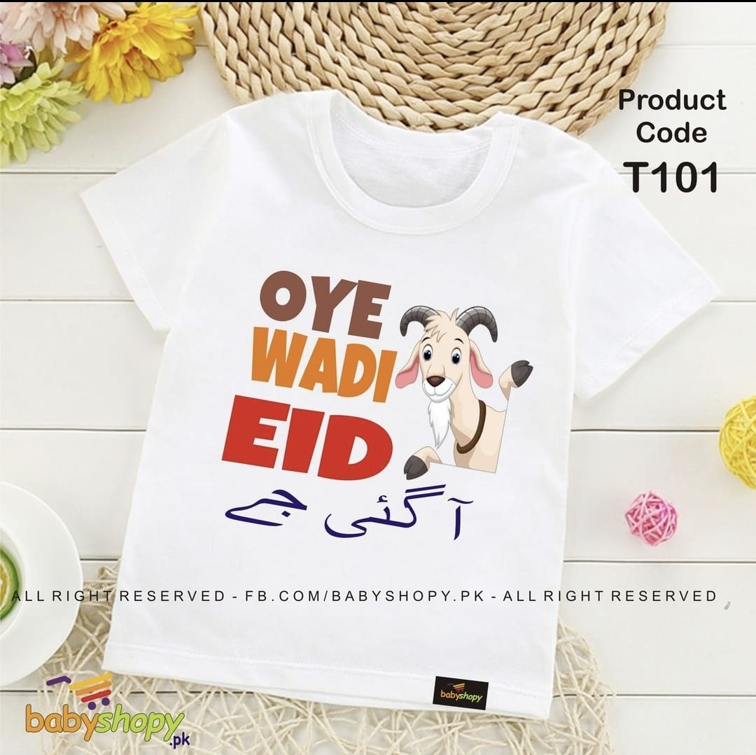 oye wadi eid aa gai jy baby t shirt